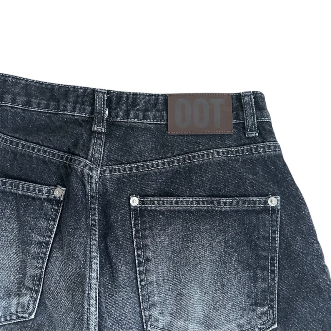 ootj 흑청 데님 와이드 팬츠 상품이미지6