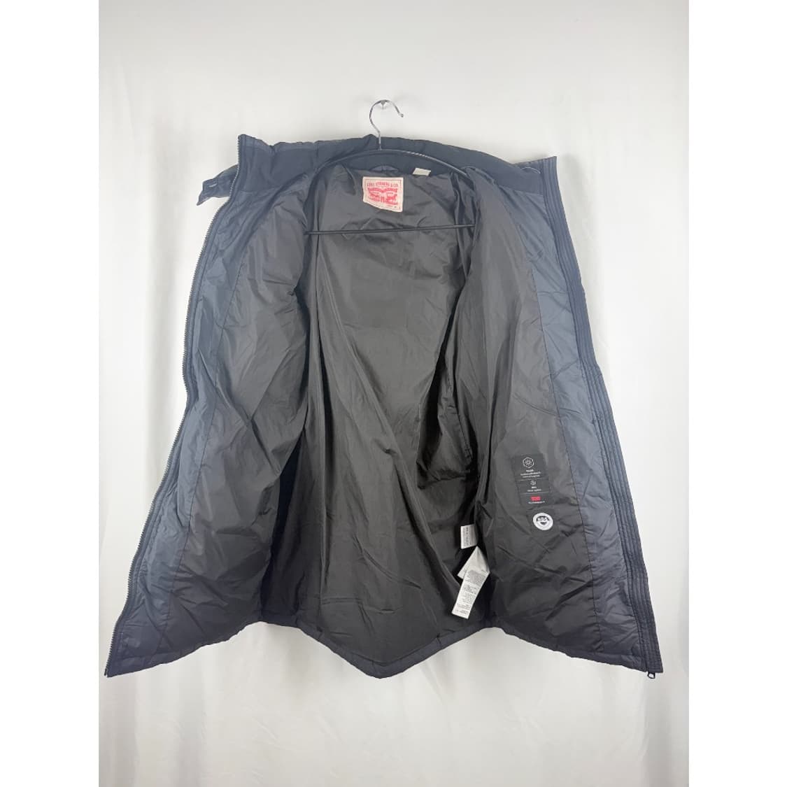 (M) 리바이스 우먼스 덕다운 롱 패딩 블랙 상품이미지7