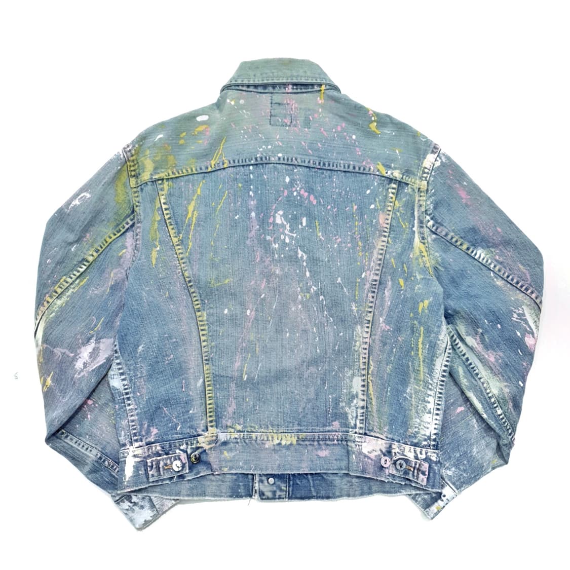 lee 70s 데님 트러커 자켓 페인팅 커스텀 100~105 상품이미지2