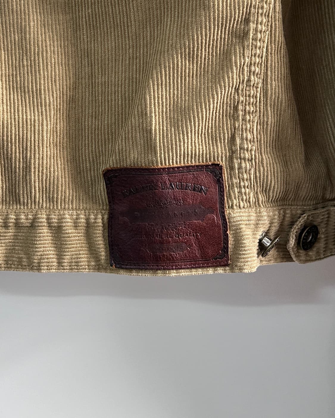 폴로 베이지 코듀로이 트러커 자켓 (va.95) 상품이미지4