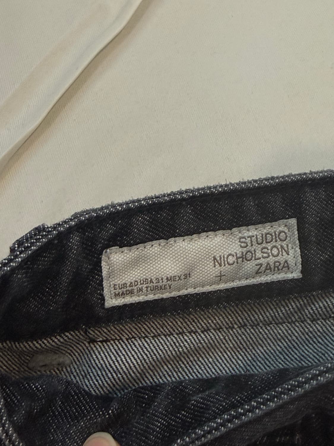 스튜디오 니콜슨 자라 흑청 벌룬 데님 EUR40 상품이미지2