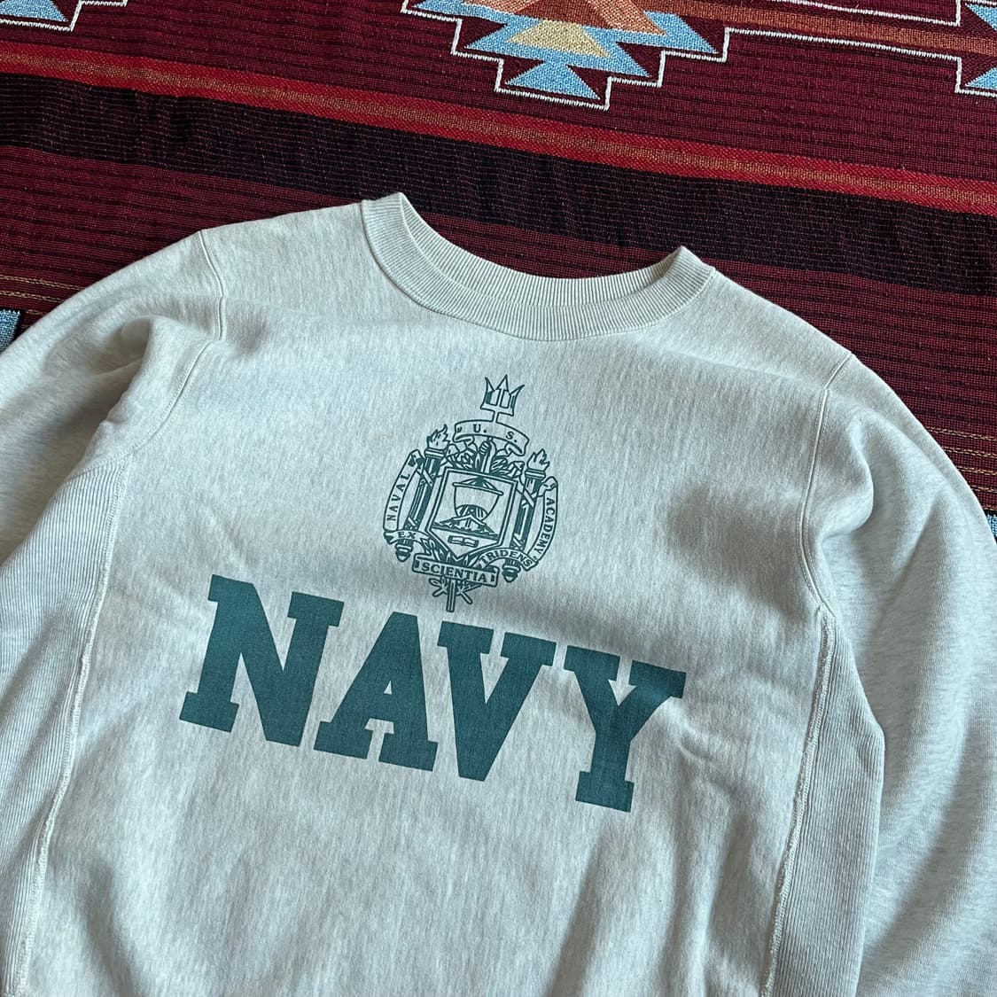 웨어하우스 밀리터리 네이비 스웻셔츠 맨투맨 WAREHOUSE 상품이미지2