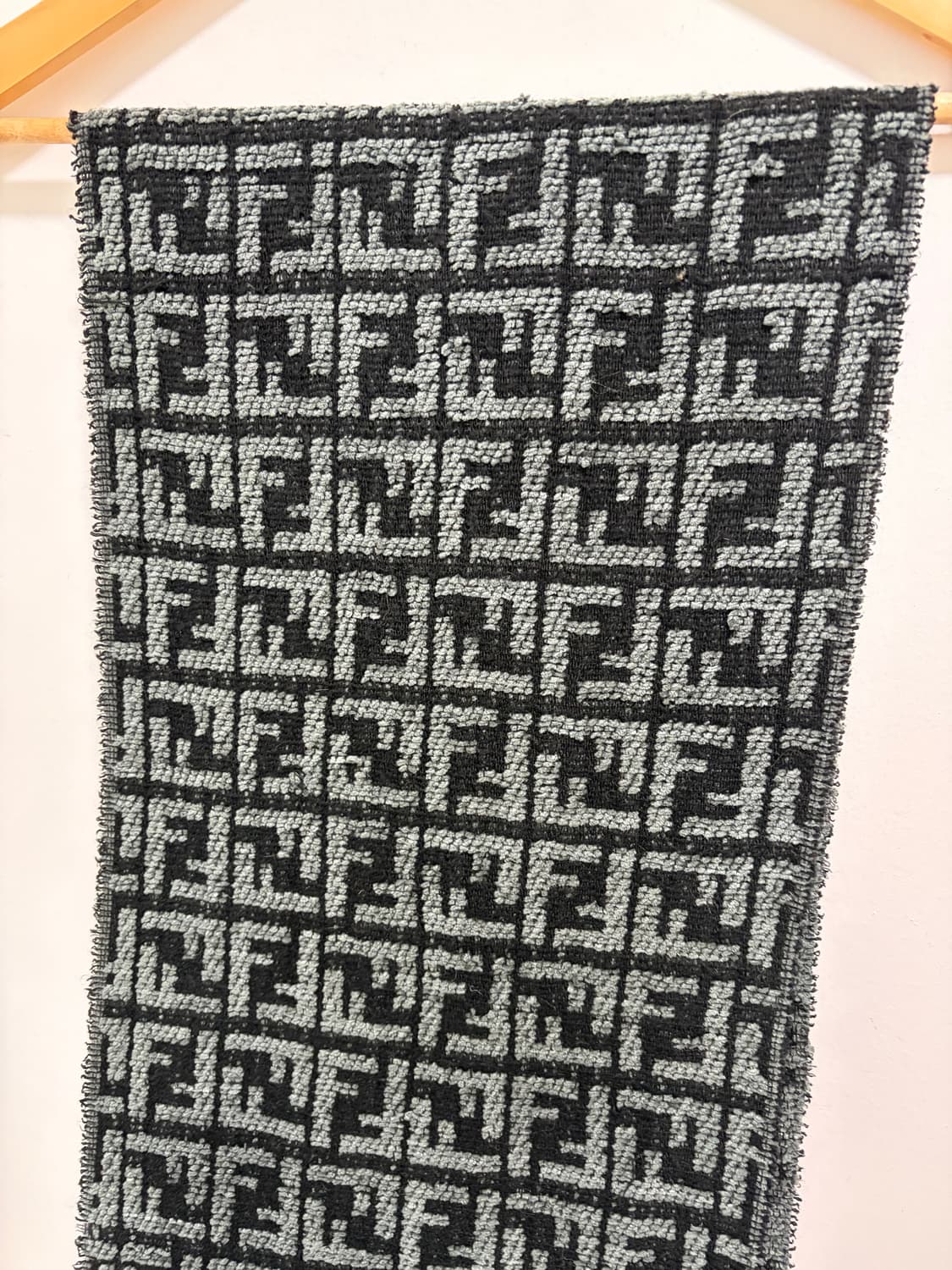 펜디 FF 모노그램 블랙 차콜 목도리 머플러 상품이미지5