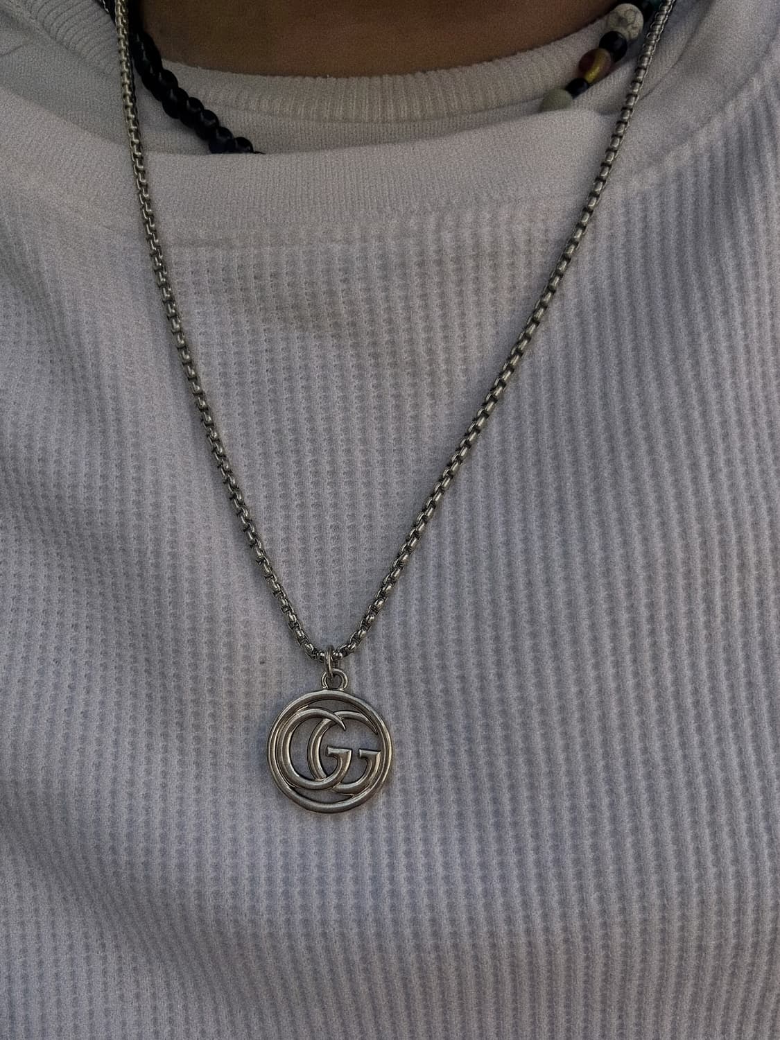 구찌 정품 빈티지 목걸이 업사이클링 써지컬 남자 커플 상품이미지1