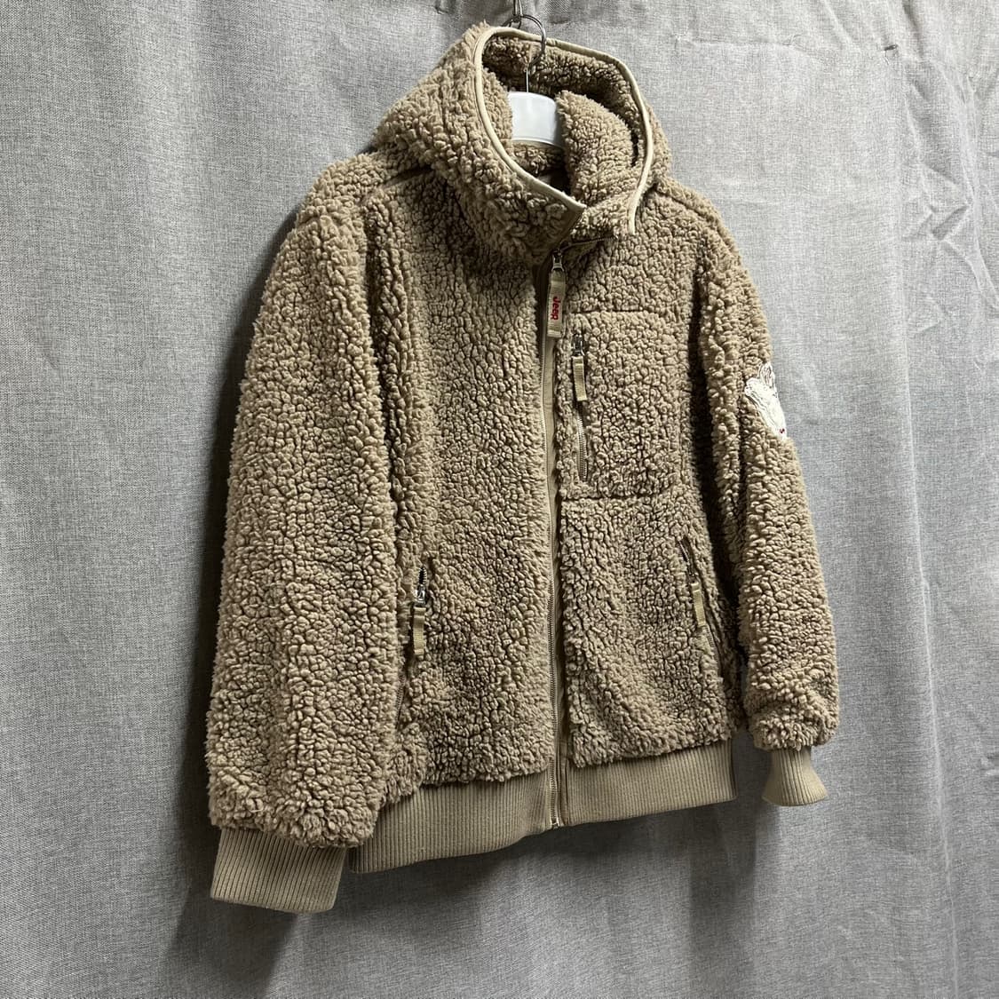 [L] Jeep 지프 뽀글이 방풍 후리스 후드집업 상품이미지2