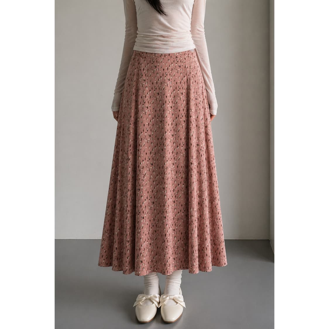 봉숭아 꽃 롱 치마 상품이미지1