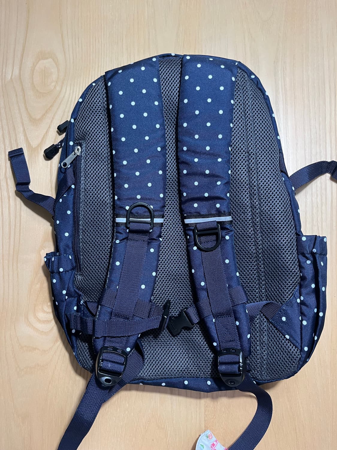 콜맨 도트 네이비 백팩 y2k 모리걸 상품이미지2