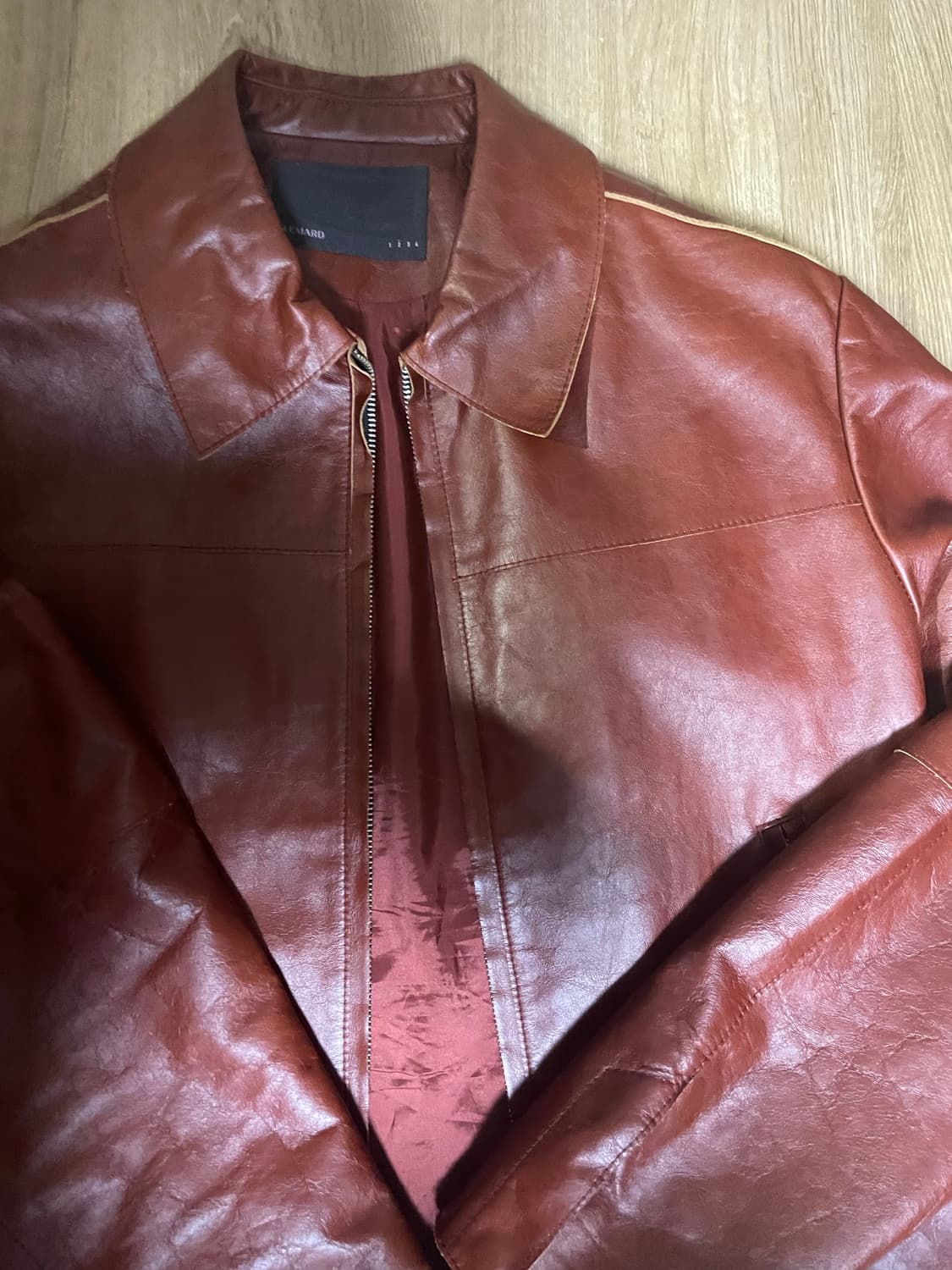 르마드 소가죽 레더 자켓 상품이미지4