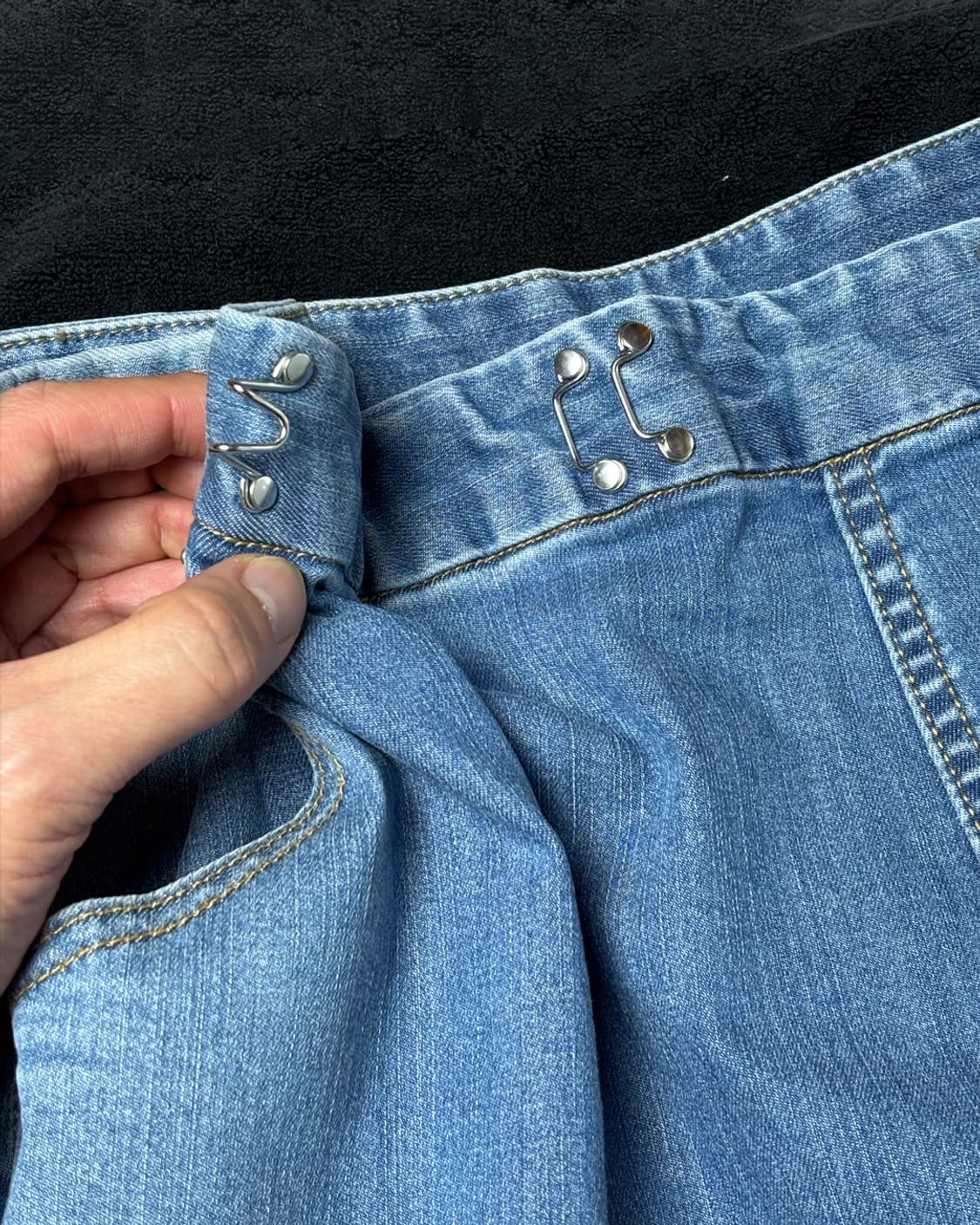 일본빈티지 클립 데님 상품이미지4