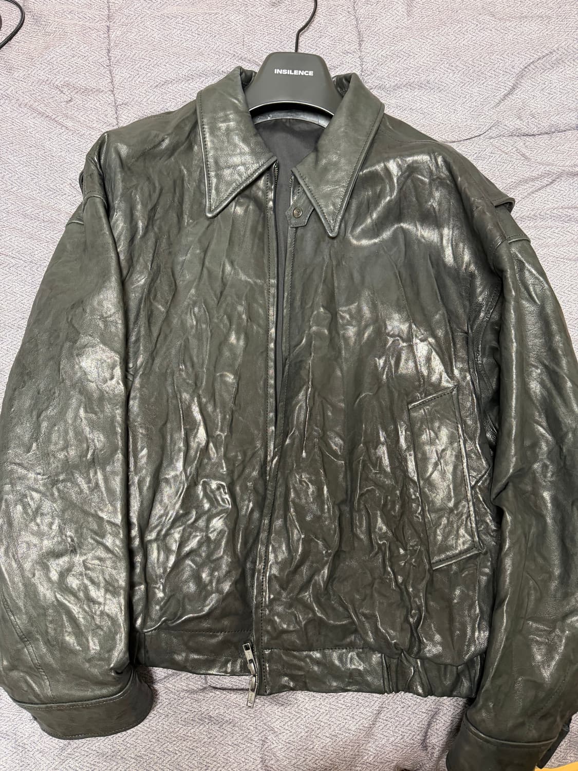 쿠어 크링클 램스킨 블루종 상품이미지2