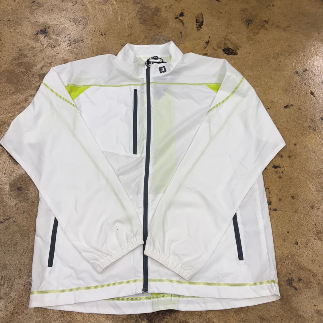 [정품/XL] FJ 풋조이 골프 바람막이 자켓 화이트 b15 상품이미지2