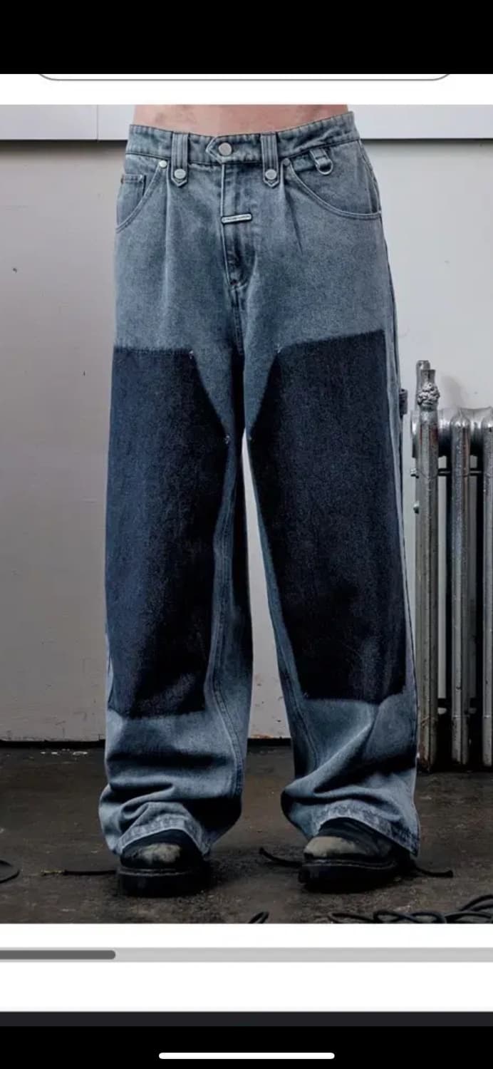 더바이닐하우스 데님 DOUBLE KNEE DENIM PANTS 상품이미지1