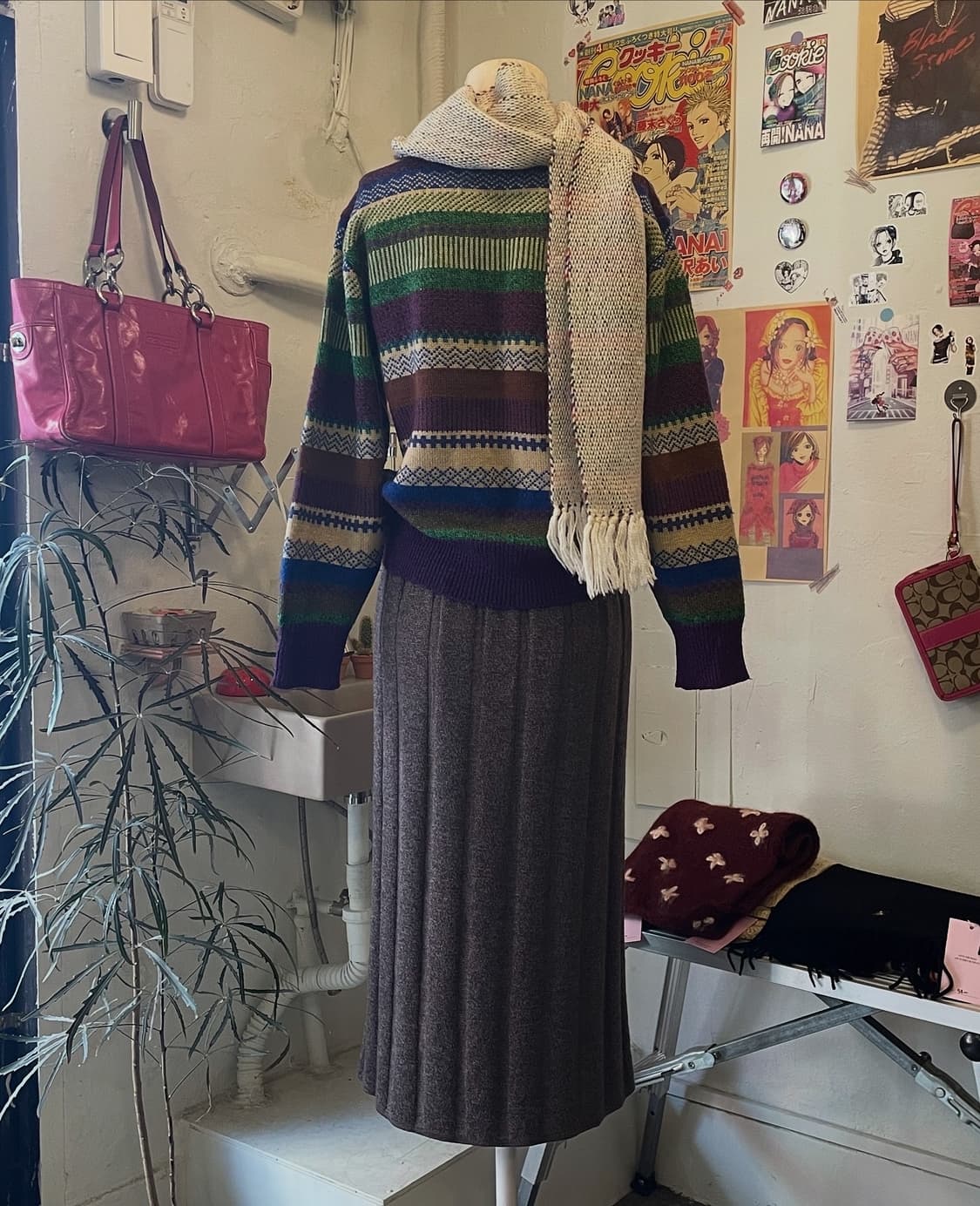 아이보리 멜란지 머플러 [무배] 상품이미지5