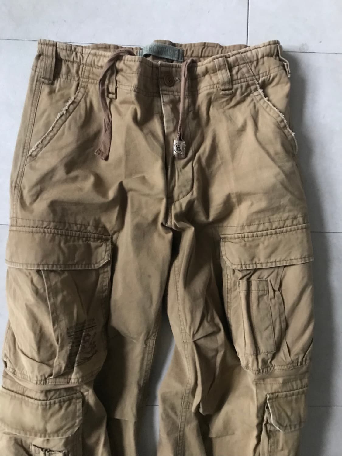 아베크롬비 베이지 멀티포켓 카고팬츠 상품이미지7