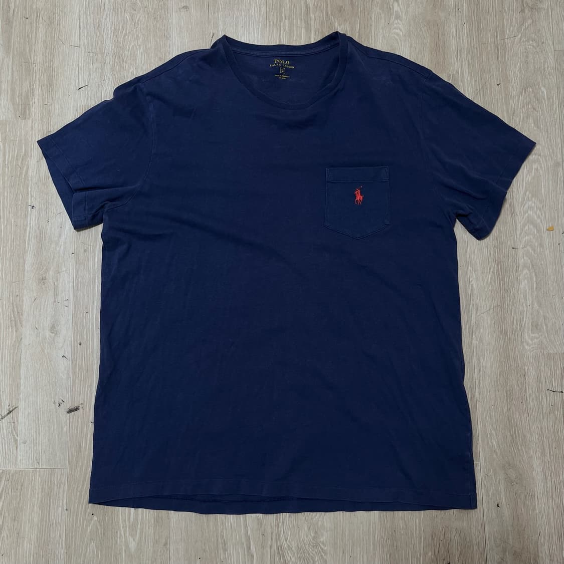 폴로 랄프로렌 스몰포니 로고 포켓 반팔 티셔츠 [네이비] L/100 상품이미지1