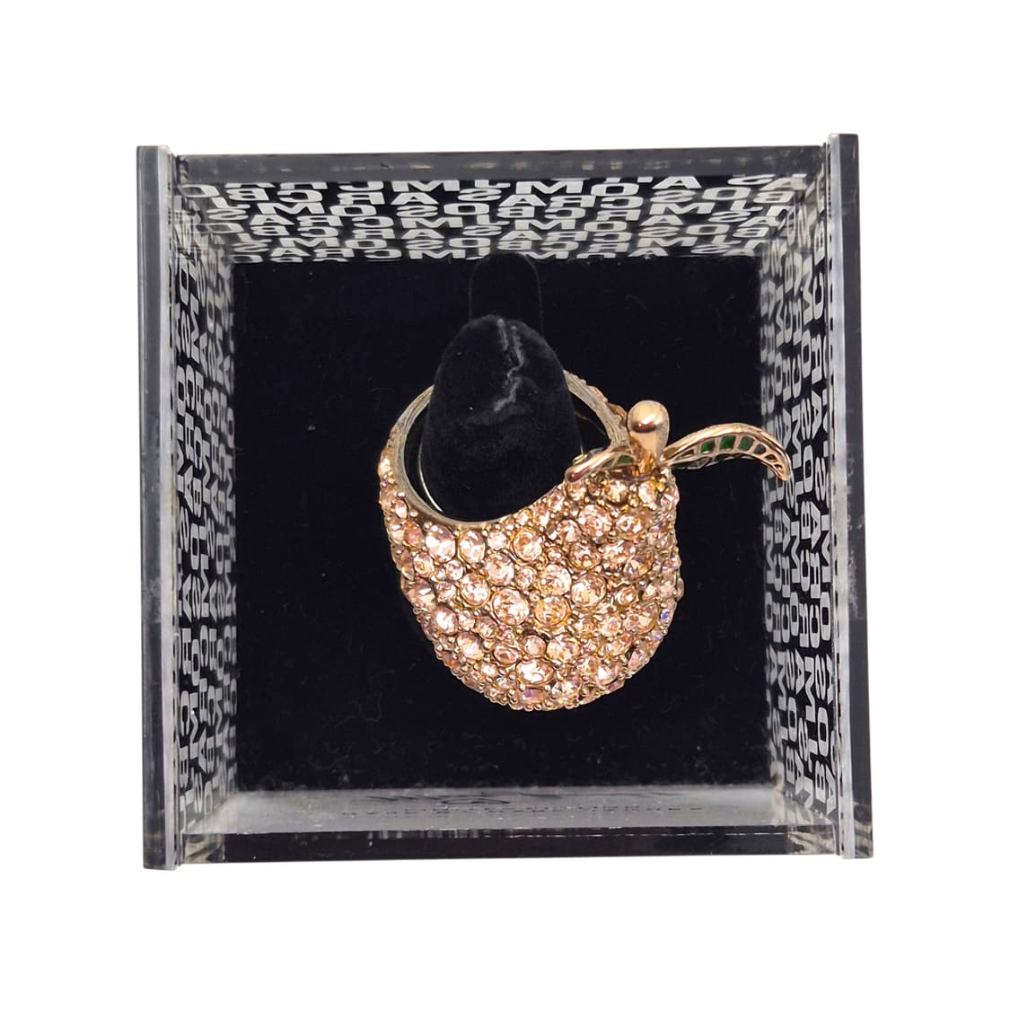 08s 한정 마크제이콥스 로즈 파베 대왕 서양배 반지 상품이미지4