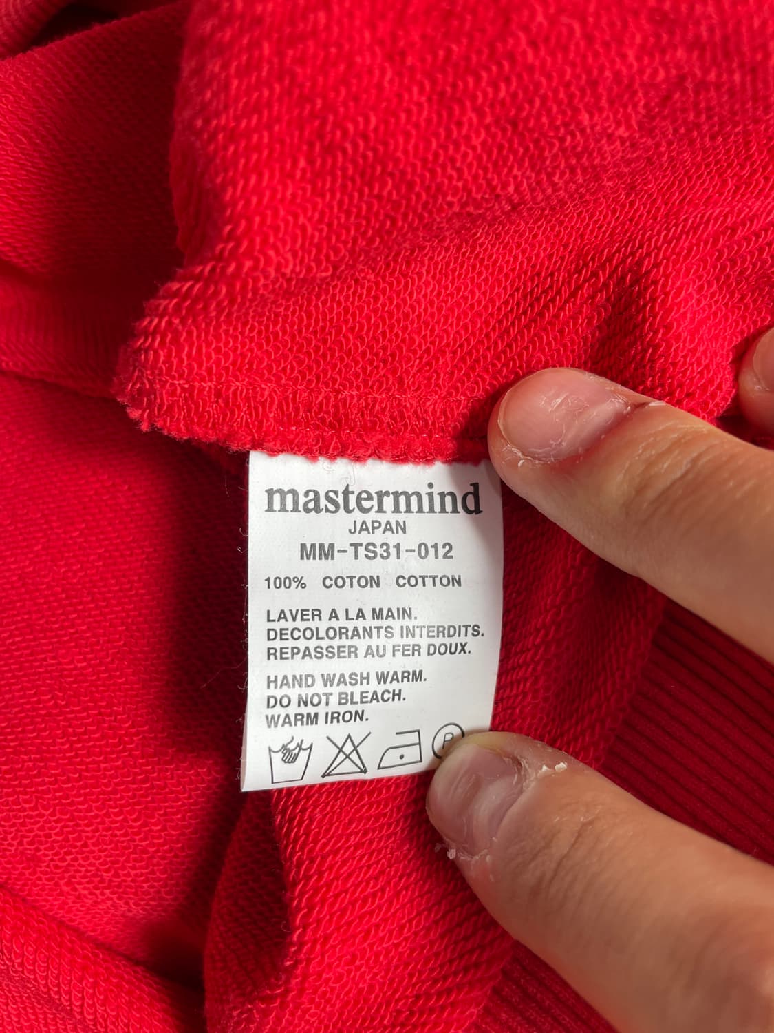 (mastermind) 마스터마인드 스컬 자수 맨투맨 레드 상품이미지4