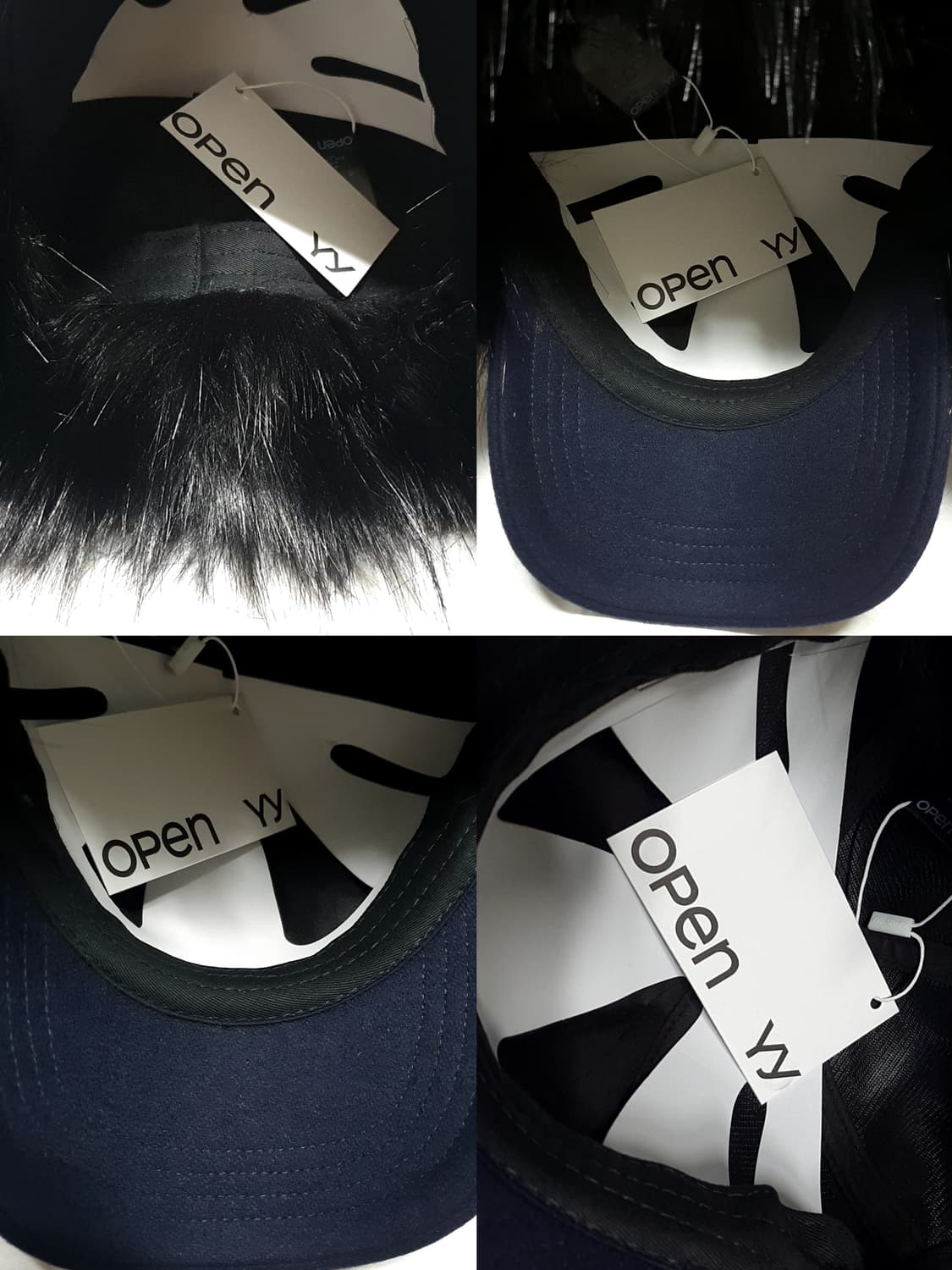 네이비 블랙 오픈와이와이 포우퍼 이어프랩 이어플랩 캡 볼캡 모자 상품이미지7