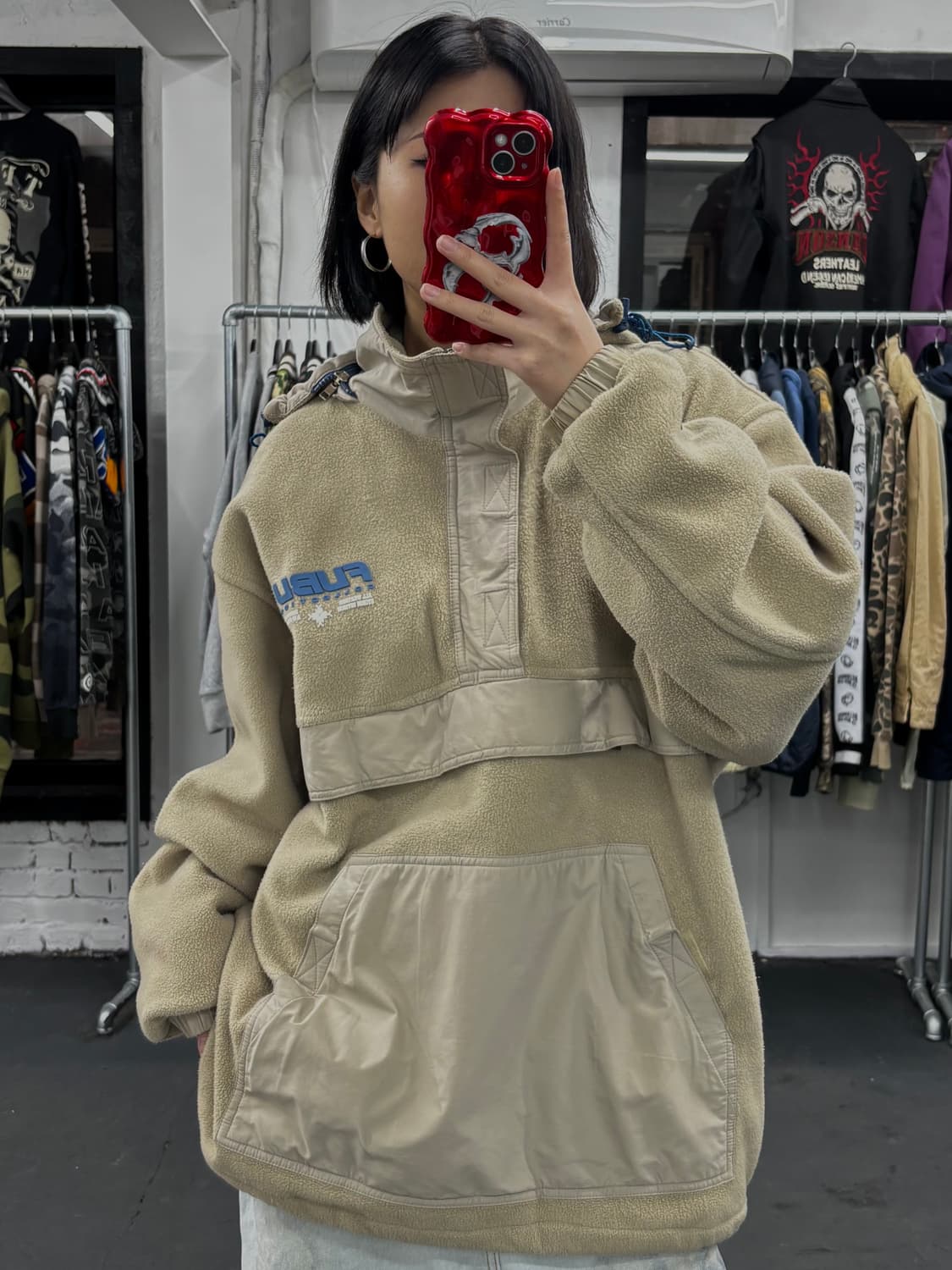 FUBU 푸부 플리스 아노락 자켓 상품이미지2