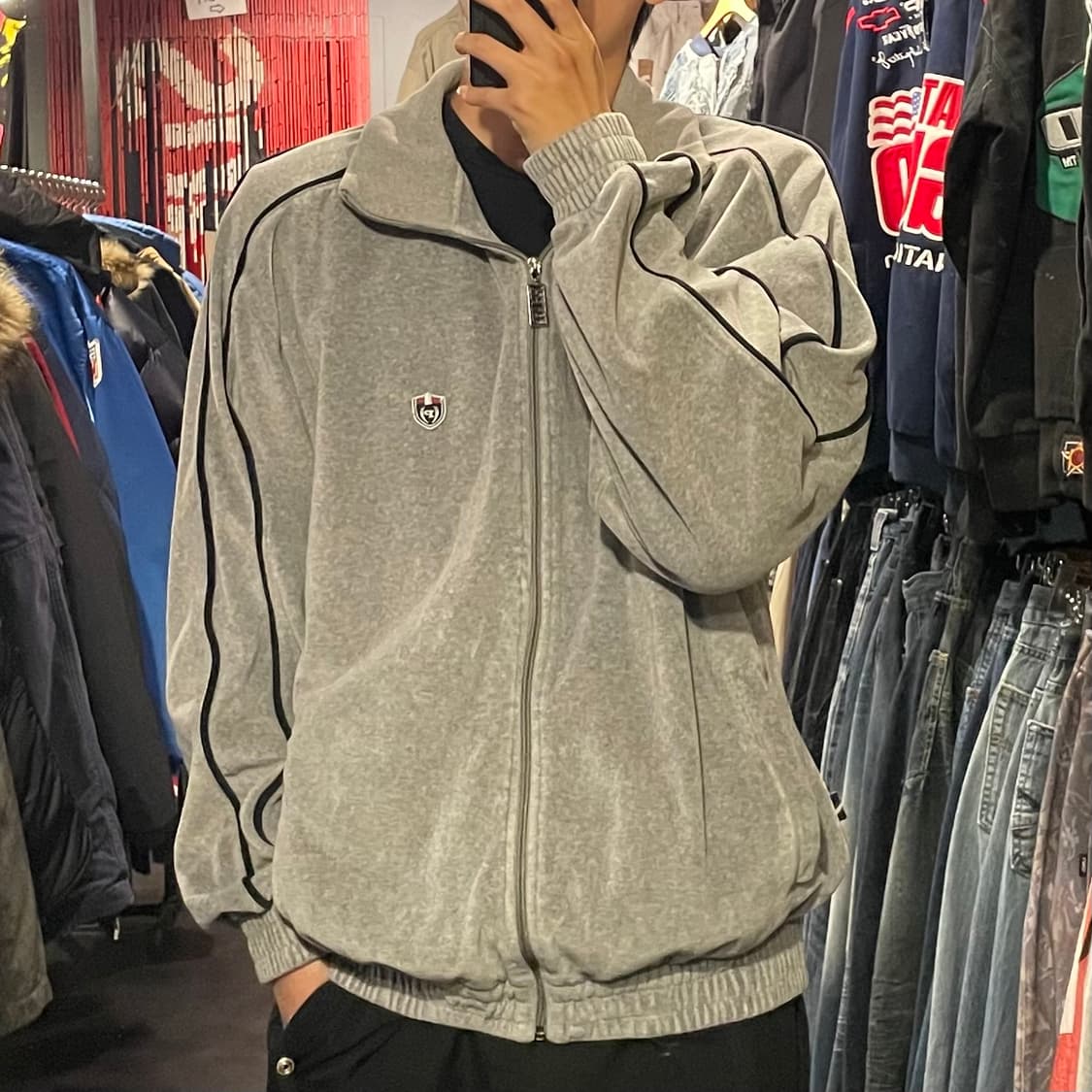 [IM] PHAT FARM 그레이 벨벳져지 상품이미지5