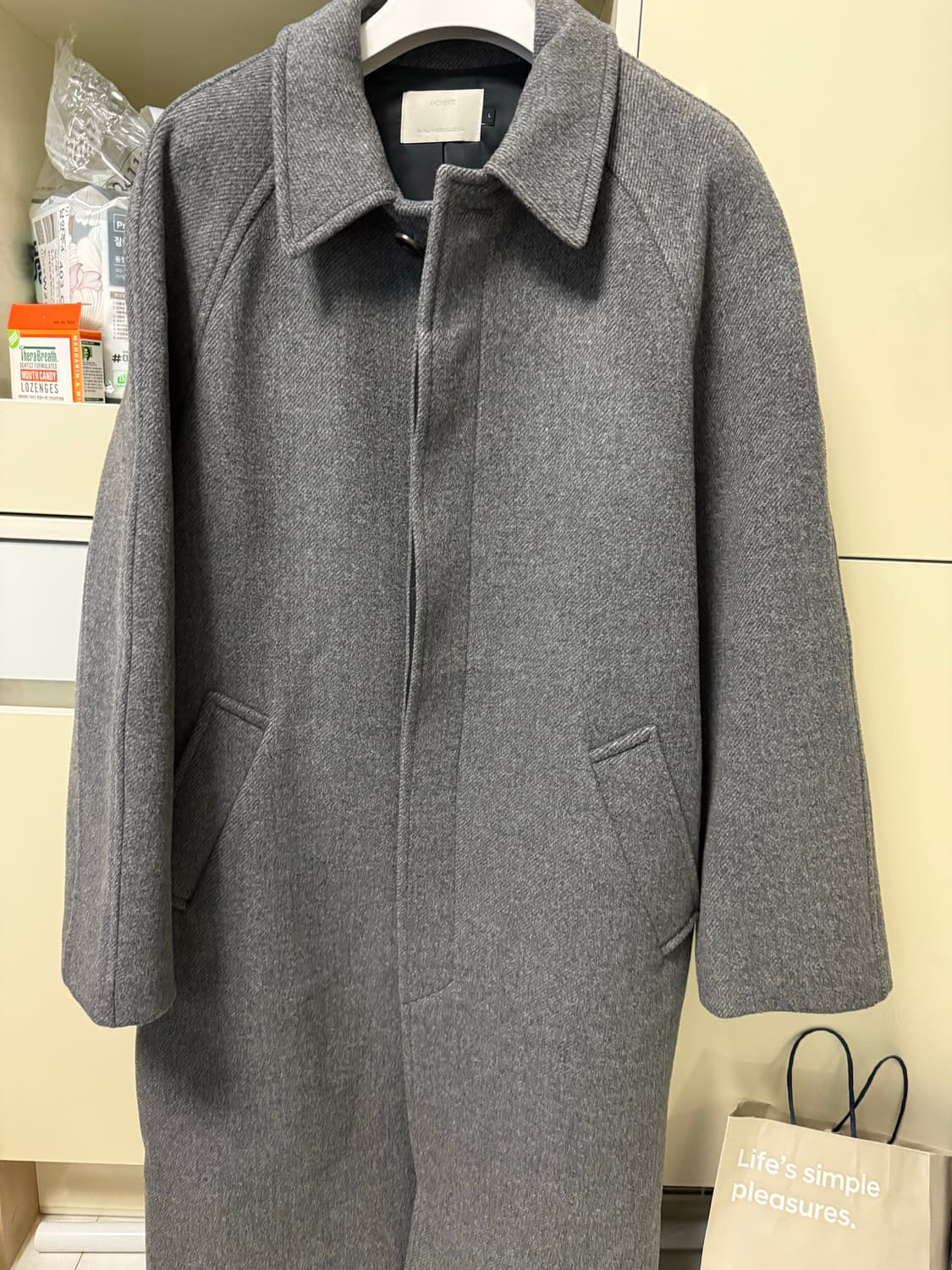24 FW 아모멘토 WOOL RAGLAN COAT [L] 상품이미지2