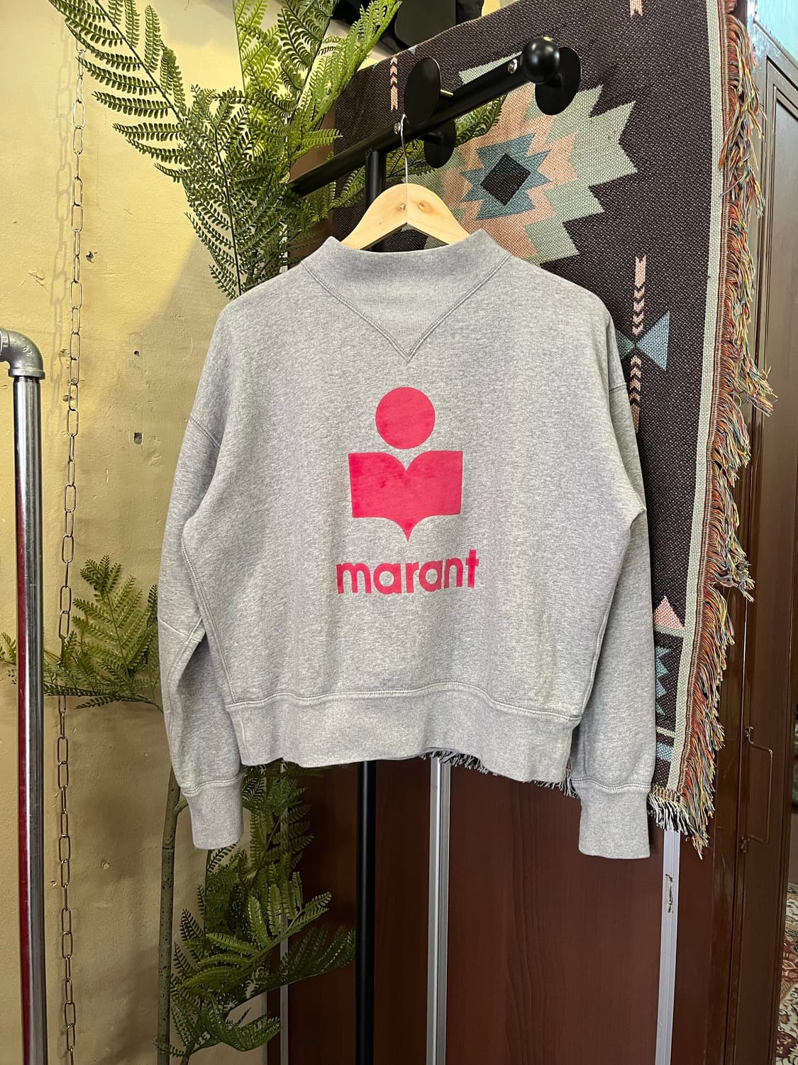 이자벨마랑 21FW 모비벨벳로고 기모 맨투맨 #csz628 상품이미지1