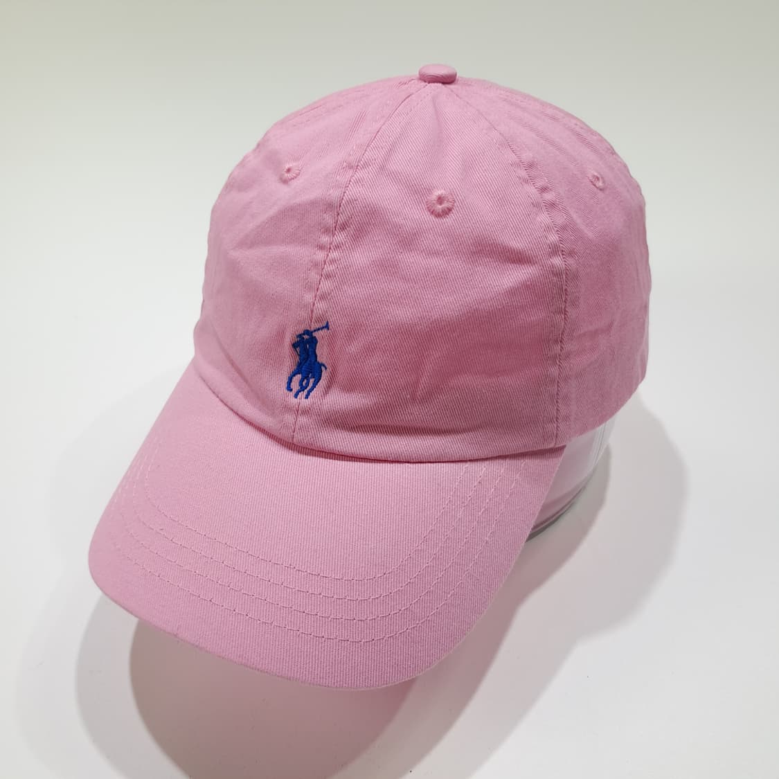 CL329 폴로 코튼 블루포니 핑크 볼캡 모자 상품이미지2