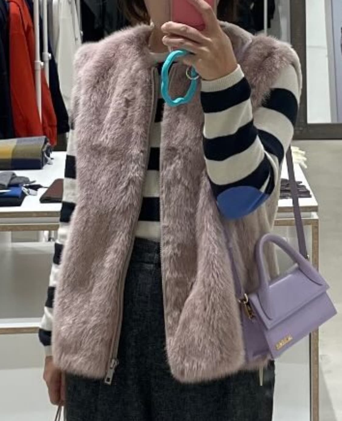 밍크 양모 콤비 베스트 상품이미지10