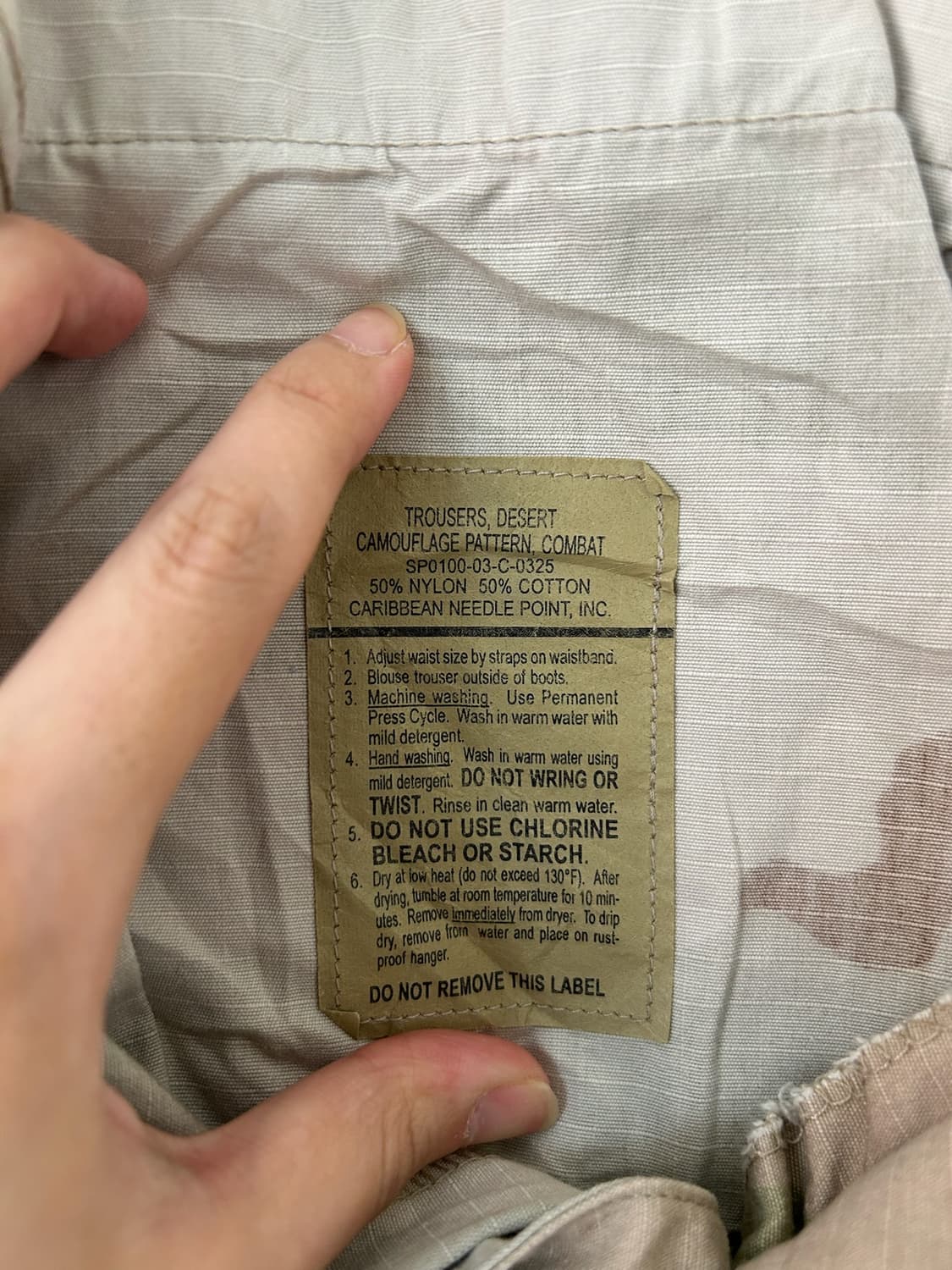00's U.S Army Desert Camo BDU Combat PT 상품이미지4