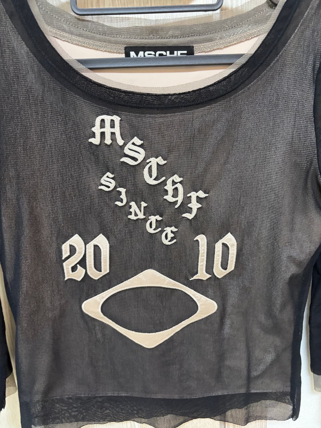 미스치프 보트넥 매쉬탑 M 상품이미지4