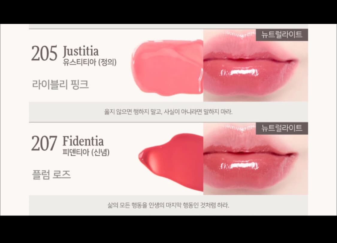 딘토 블러글로이 립틴트 205,206.207호 상품이미지3