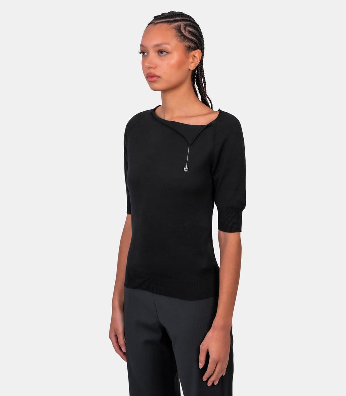 [S,M]팔로마울 Caun 탑/블랙 상품이미지2