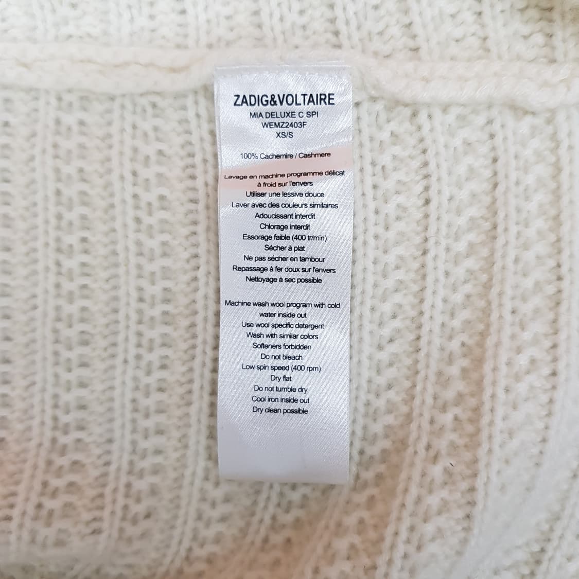 쟈딕앤볼테르 100 캐시미어 숄카라 롱 가디건 xs/S 사이즈 상품이미지6
