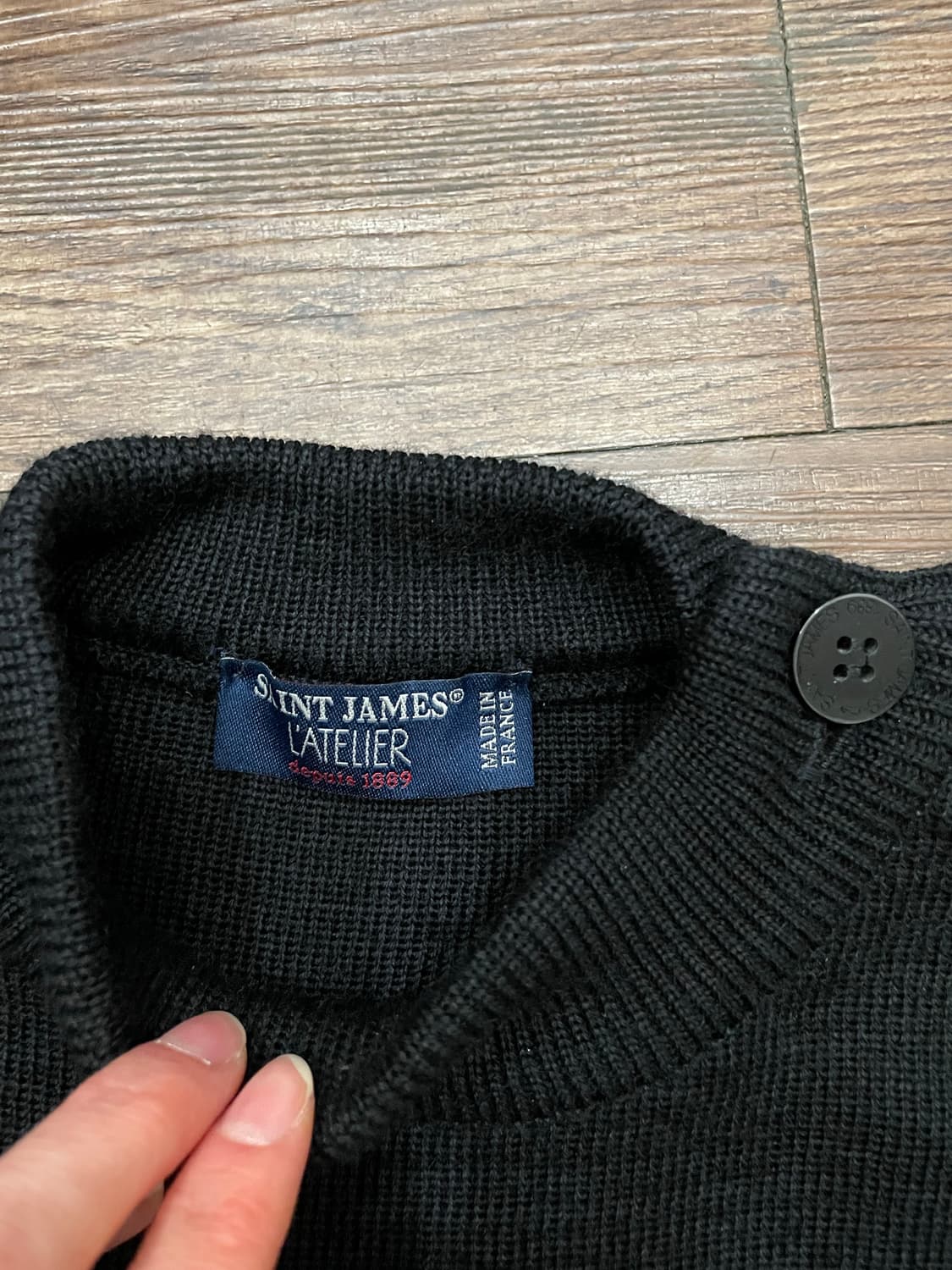 세인트제임스 SAINT JAMES 블랙 스웨터 상품이미지6