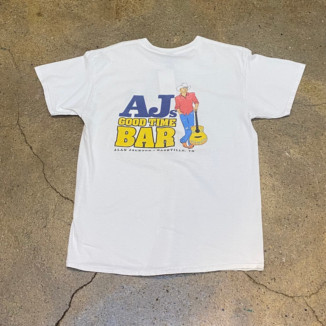 미국 빈티지 길단 AJ 바 프린팅 반팔티 티셔츠 상품이미지5