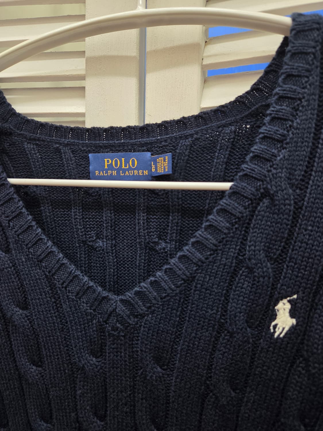 폴로 랄프로렌 꽈배기 브이넥 니트 상품이미지2