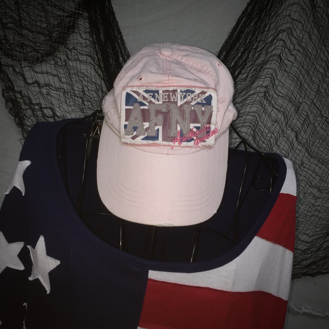 Rock blue baby pink vintage cap 상품이미지4