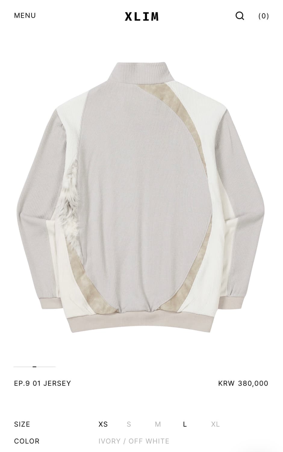 엑슬림 xlim ep9 아이보리 화이트 저지 상품이미지3