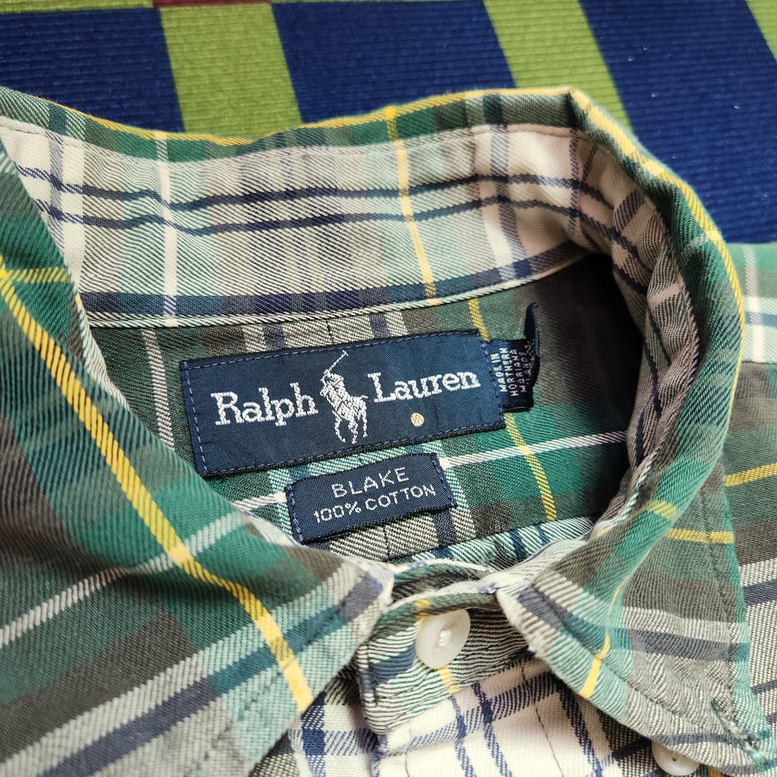 90s 폴로 랄프로렌 버튼다운 셔츠(USAmade) 상품이미지3