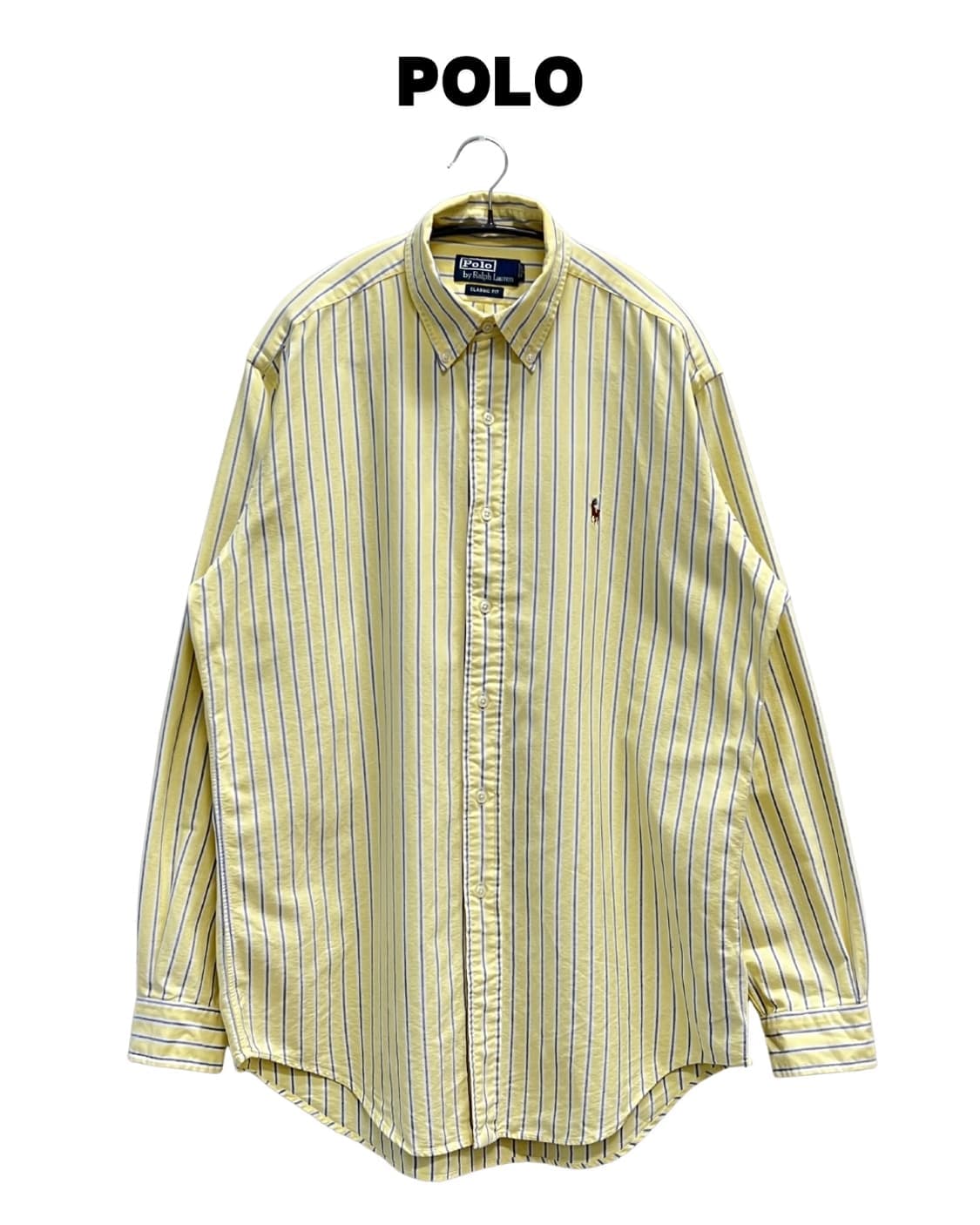 (M) 폴로 랄프로렌 클래식핏 옥스포드 스트라이프 솔리드 셔츠 상품이미지1