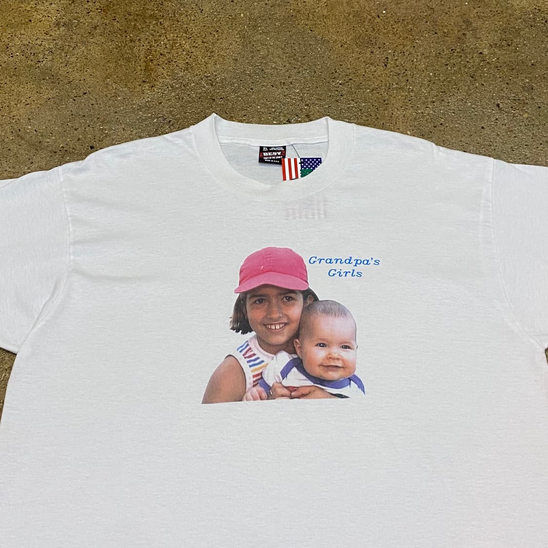80s Made in USA 미국 빈티지 싱글스티치 손녀들 레어 반팔티 상품이미지2