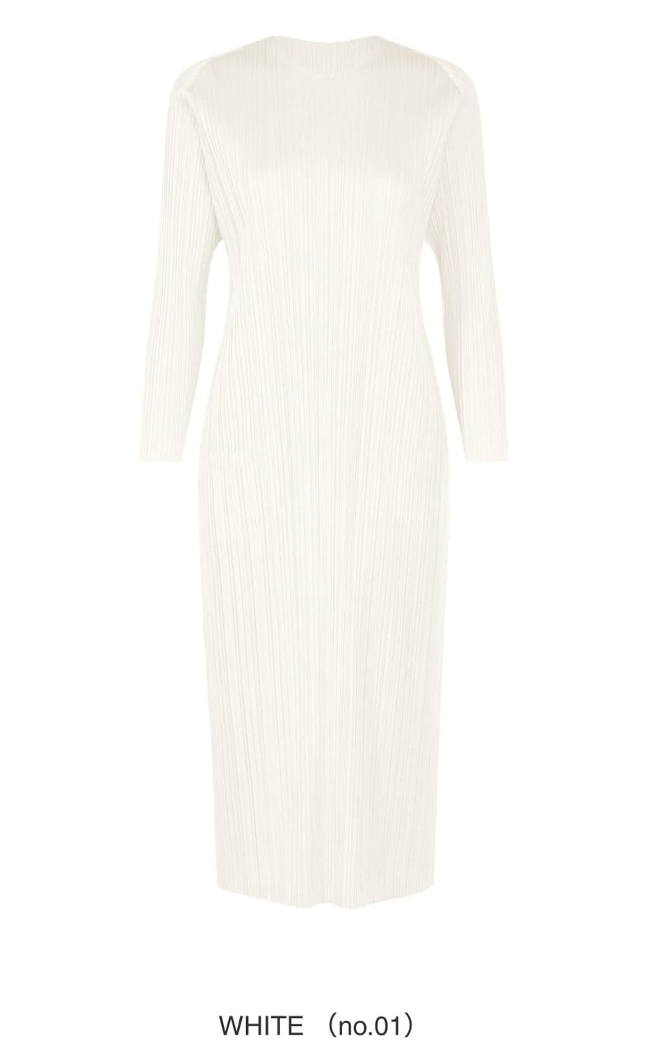 플리츠플리즈 2월 먼슬리 원피스 화이트 상품이미지1