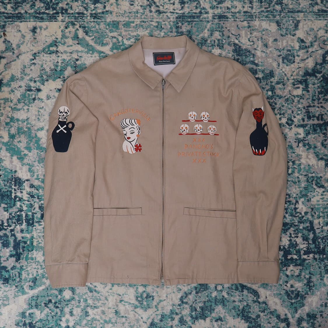 Gangsterville 갱스터빌 투어 자켓 포이즌 자켓 브라운 상품이미지1