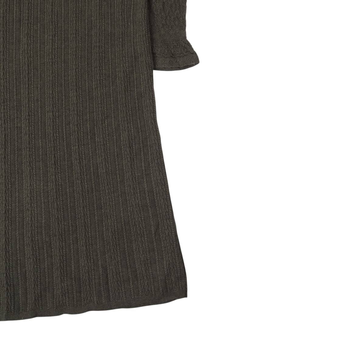 폴로 랄프로렌 카키 엑스트라파인 메리노울 니트 롱 원피스 상품이미지7