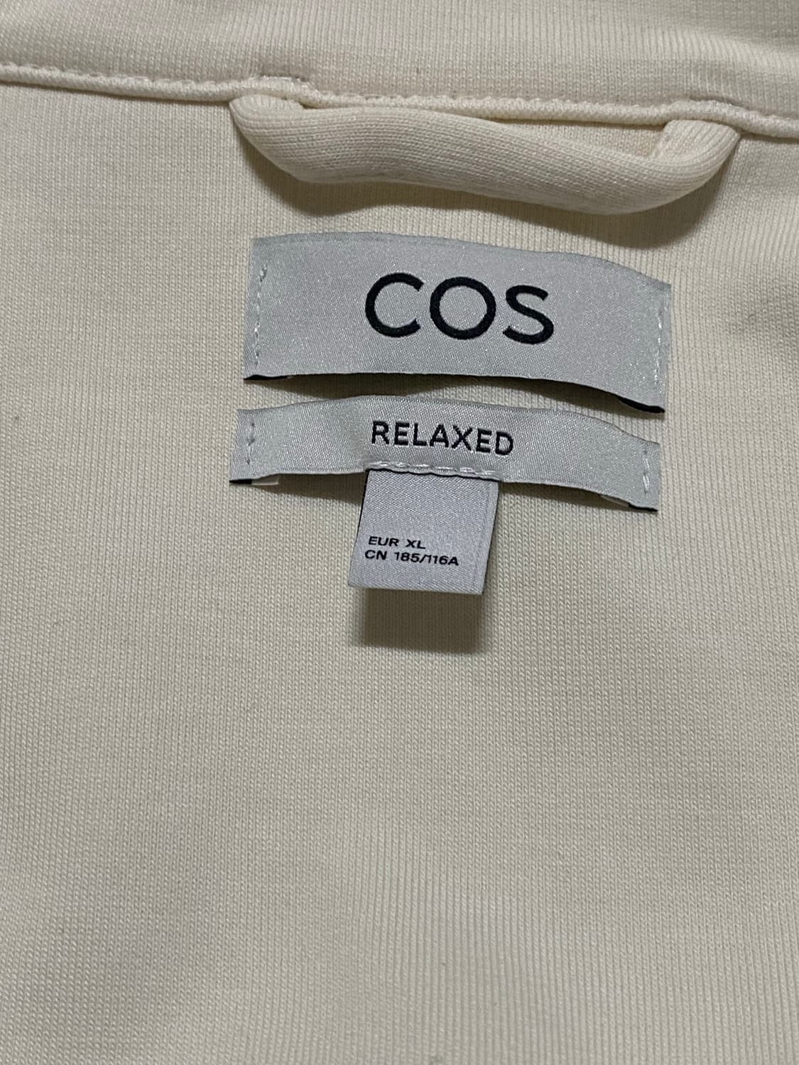 COS 코스 셔츠 자켓 티셔츠 아이보리 XL 상품이미지4