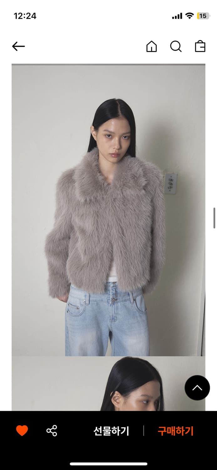 오데스 폭스 퍼 자켓 애쉬그레이 상품이미지1