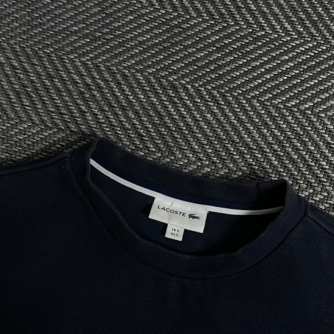 라코스테 네이비 크루넥 반팔 티셔츠 y 3806 상품이미지4