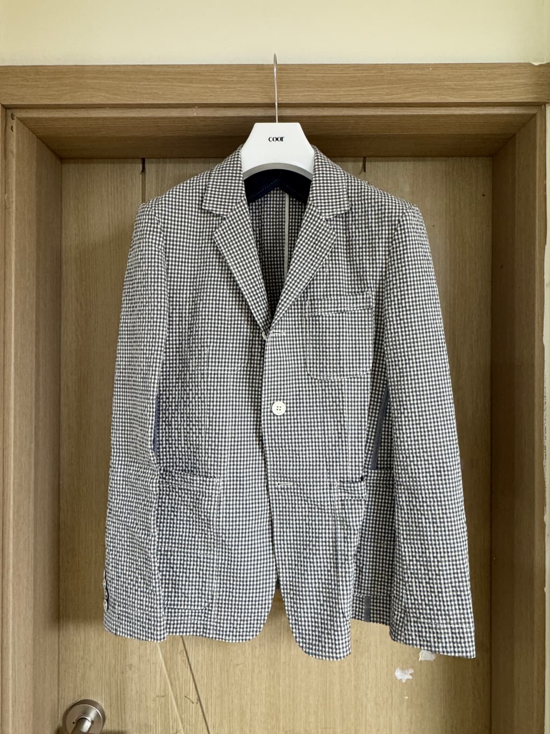 타임옴므 시어서커 싱글 자켓  상품이미지1