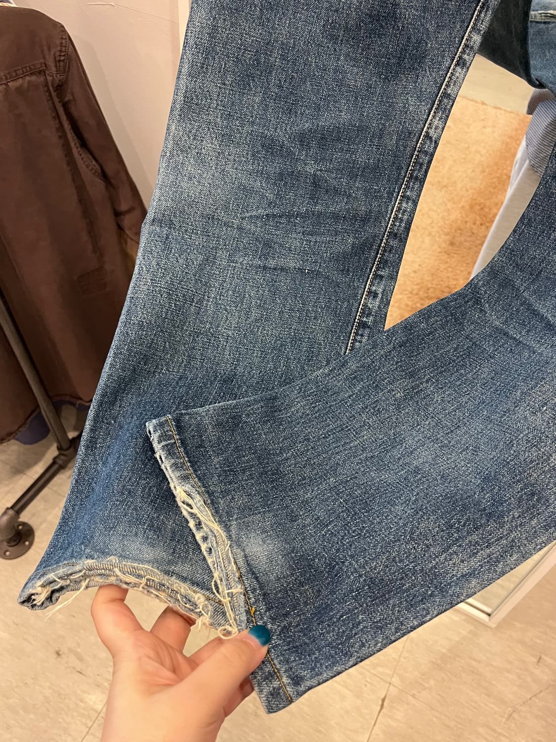 90s Levis 리바이스 502xx 셀비지 데님 팬츠 (Japan) 상품이미지7