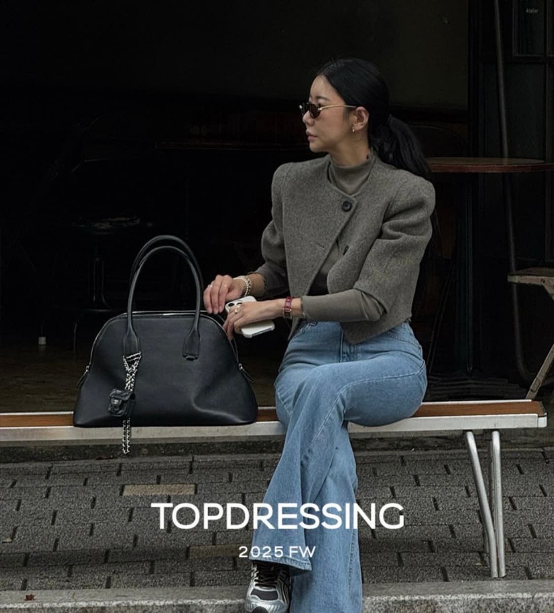 탑드레싱 뮤핸드자켓 - 카키S 상품이미지5